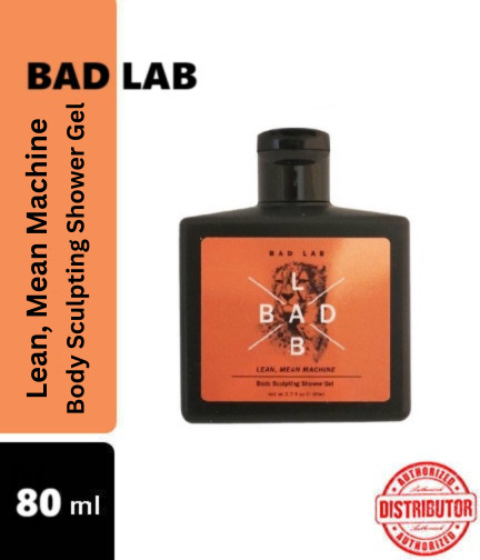 1 x BAD LAB Lean Mean Machine Sculping Duschgel Reiseset Größe 80 ml KOSTENLO...