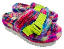 UGG Fluffita Pixelate Multicolor Fuzzy Cozy Platform Y2K Sandals 1128211; 6