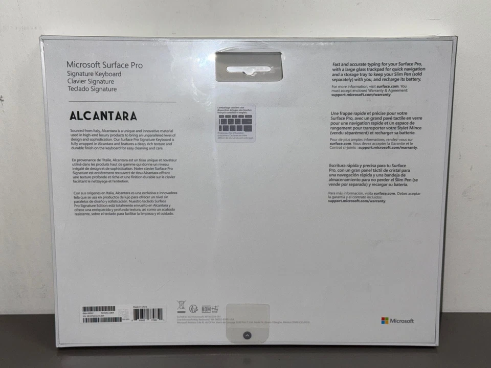 Sealed Microsoft Surface Keyboard Poppy Red English French Bilingual 8XA-00022 - Image 3 of 4