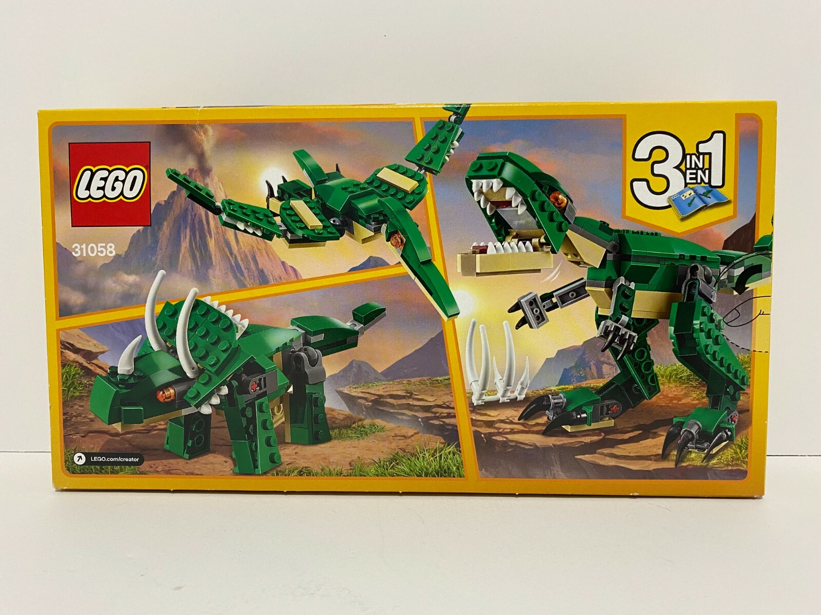 LEGO Creator Mighty Dinosaurs 174 Pcs 31058 3 in 1 T-Rex Pterodactyl Triceratops 673419266482 | eBay LEGO Creator Mighty Dinosaurs 174 Pcs 31058 3 in 1 T-Rex Pterodactyl Triceratops 673419266482 | eBay