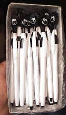 Smiley Face Novelty Silly Retractable Ballpoint Pens Black Ink 24 Pack