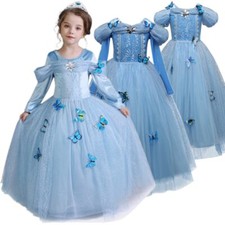 Princess Girl Dress Children Xmas Party Costume Clothes Fantasy Kids Dress Up