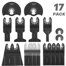 17PCS Oscillating Saw Blades Multi Tool Accessories Metal Wood for Makita Dewalt