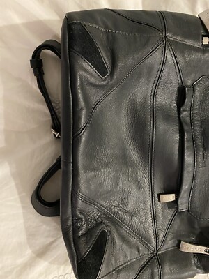 Sorel Black 100% Leather Backpack | eBay display picture 2