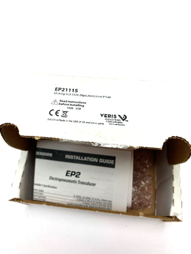 Veris Industries EP2111S1 EP2 Electropneumatic Transducer Anlg In 3-15/0-20 psi - Picture 3 of 8