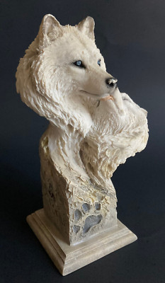 Joe Slockbower Sculpture Artic Wolf No. 38410 DEVOTION Mill Creek