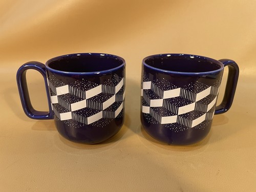 Vintage Lot Of 2 Teavana Porcelain Blue 