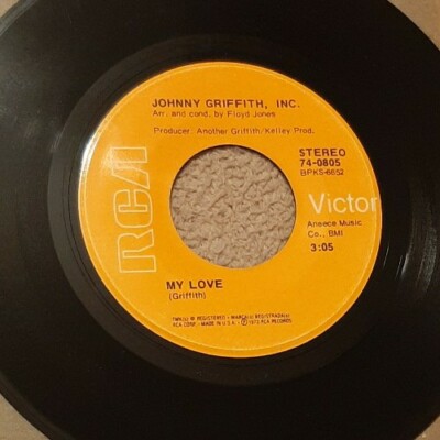 Johnny Griffith Inc 45 My Love / Grand Central Shuttle 1972 RCA Victor 74-0805