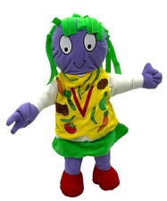 Letter People Alphabet Plush Puppet V For Vegetable Learning School Abrams