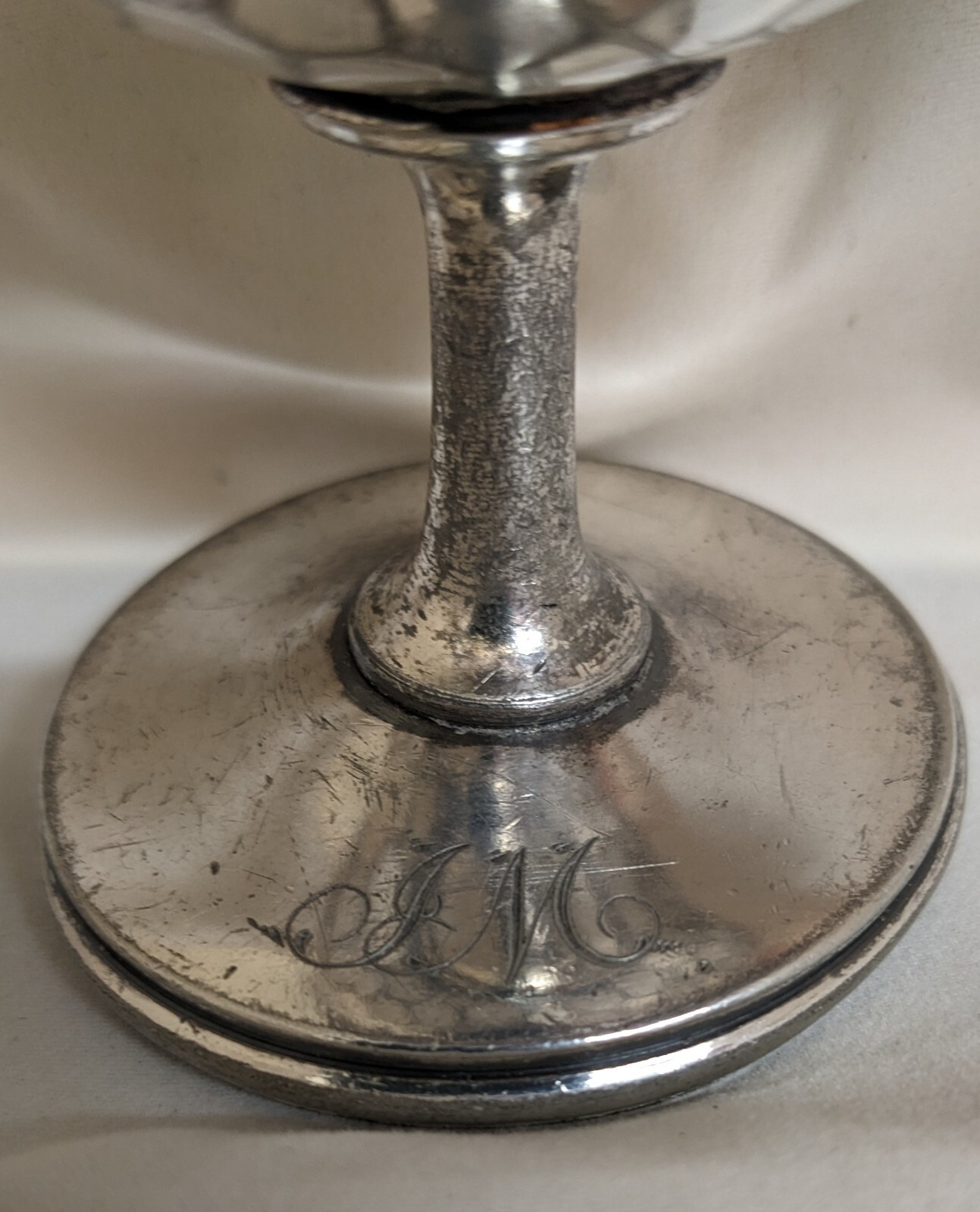 C. 1880 Meriden Britannia Ware Pewter Communion Wine Goblet Aesthetic