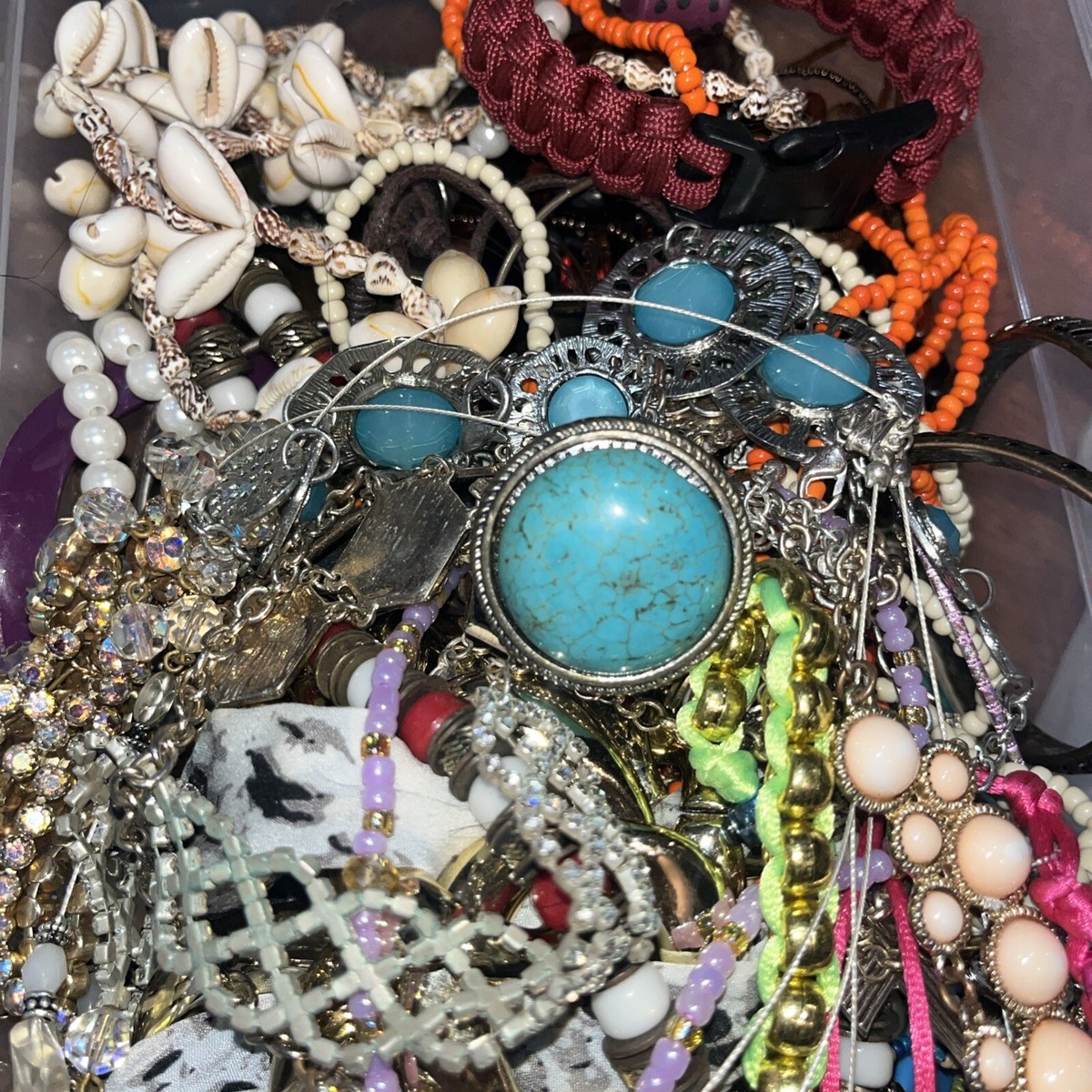 5lbs+ Vintage/Modern Costume Jewelry Lots Mix Box 90% Wearable