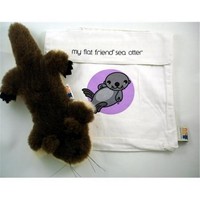 Flat Friends Sottlc Sea Otter Soft Plush Toy And Carry Bag on sale Flat Friends Sottlc Sea Otter Soft Plush Toy And Carry Bag on sale