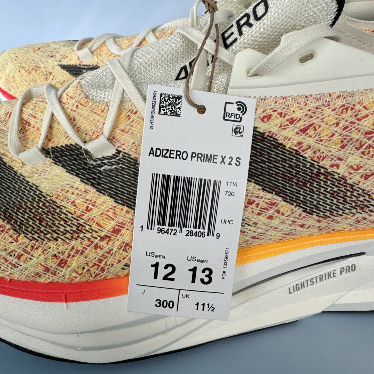 Adidas Adizero Prime X 2.0 Strung Ivory Pack - Men's Size 12 Adidas Adizero Prime X 2.0 Strung Ivory Pack - Men's Size 12