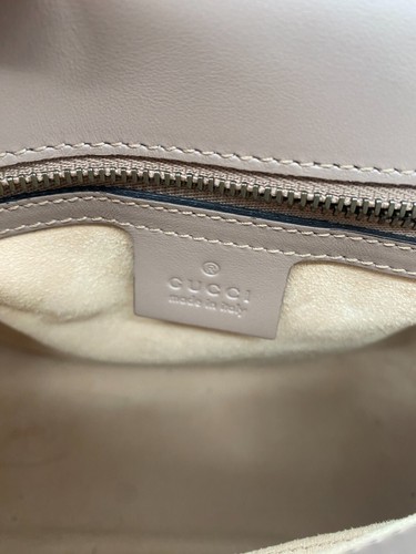 Gucci 498110 Matelasse Leather GG Marmont Top Handle Small Shoulder Bag - Picture 17 of 20