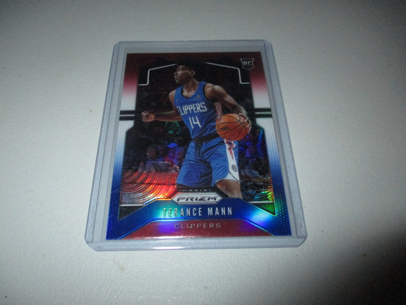 Terance Mann 2019-20 Panini Prizm Red White Blue RC #296