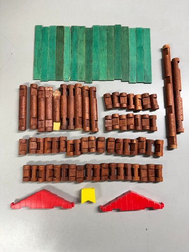 Tinkertoy No# 136 Educational Toy Junior Architect + Lincoln Logs No# 890 - Picture 11 of 15