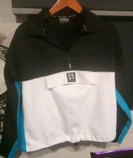 New DKNY Sport Ladies Zip Pullover Sweatshirt Top Envelope Pkt Large
