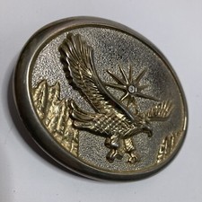 VTG Americana Belt Buckle - American Bald Eagle Heavy With Rhinestone In Sun