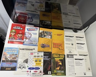 Nintendo 64 N64 / Wii / Switch Instruction Booklet/Manual Lot of 18 Pcs