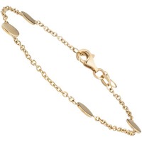 "Jobo \"53759\" Armband Mit PläTtchen 375 Gold Gelbgold 19 Cm"