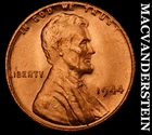 1944 Lincoln Wheat Cent- Red- Choice Gem Brilliant Uncirculated Luster #J6825