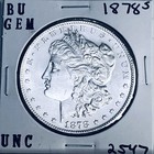 1878 S BU GEM MORGAN SILVER DOLLAR UNC MS+++ U.S. MINT RARE COIN 2547 — photo 1