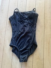 Women s Dance Leotard Adult Small Blue Mesh Mirella
