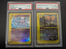 PSA 10 Umbreon 41 / Espeon 11 Reverse Holo Aquapolis Pokemon Italian 2003 on eBay