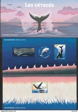 france 2026 humpback whale Belugas orca octopus marine life 2xms mnh SOUVENIR