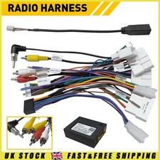 Car Stereo Radio Power Harness Cable Wire Adapter Support JBL AMP For Toyota UK