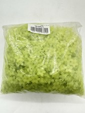 1.1 Pounds 1375 Pcs Acrylic Frosted Flowers, Leaves, Beads Caps GREEN FLOWER