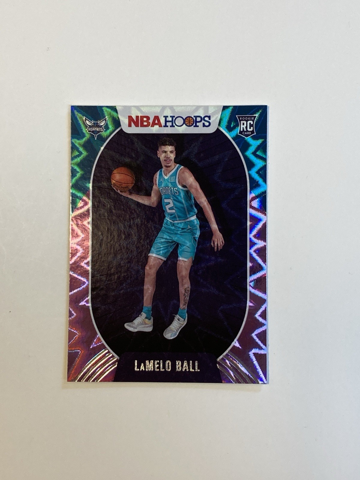 2020-21 Panini NBA Hoops Purple Explosion - #223 LaMelo Ball (RC) Fresh Pull