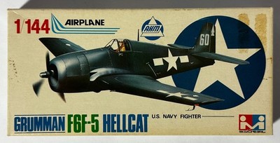 RARE Vintage Parts Sealed AHM K-408-79 1/144 Scale Grumman F6F-5 Hellcat - 1974