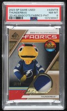 2023-24 SP Game Used All-Star Mascot Fabrics 13/35 Thunderbug PSA 8 Patch i1f