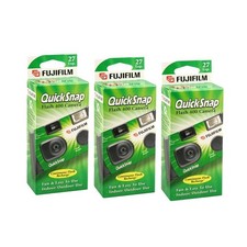 Fujifilm QuickSnap Flash 400 Disposable 35mm Camera 3 Pack