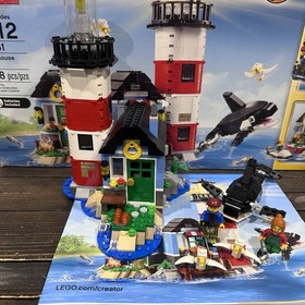 Lego Creator:  Lighthouse Point 31051 Retired Missing 1 Piece Box & Instructions