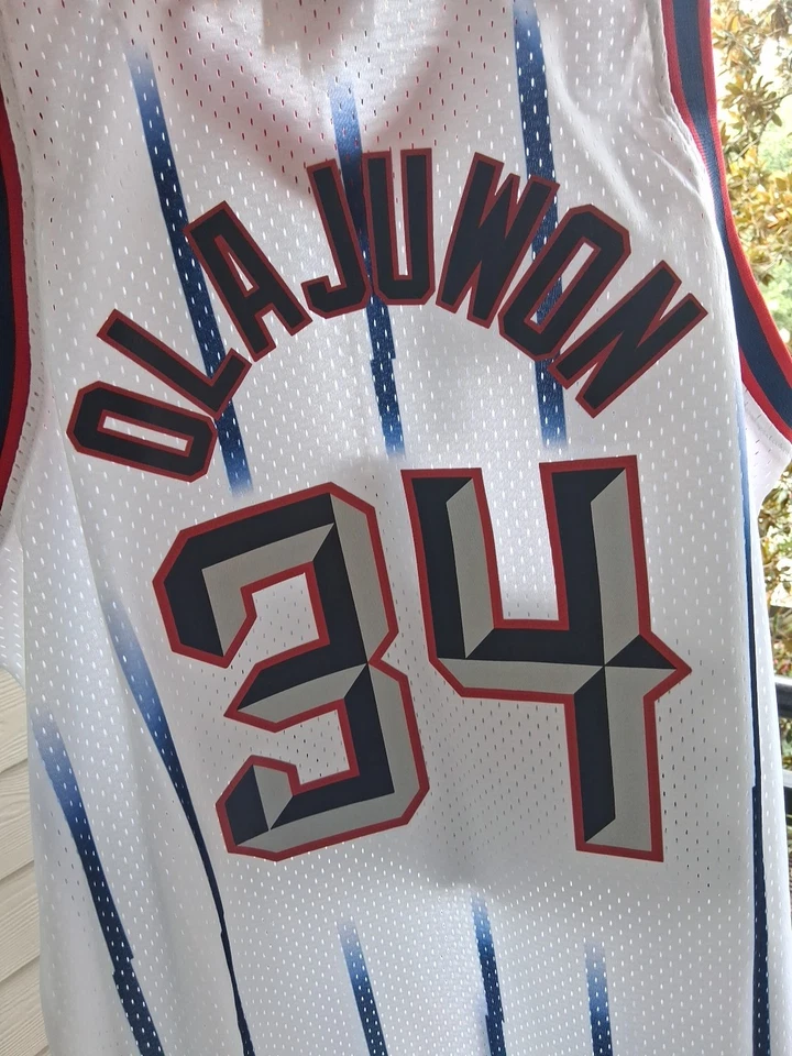 Camiseta Swingman Houston Rockets Blanca Roja y Azul Marino, 1996-1997 XL Foto 3 de 4