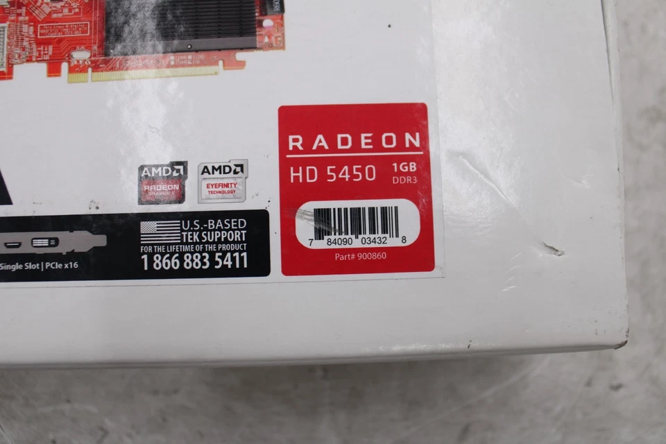 NEW SEALED VisionTek AMD Radeon HD 5450 2GB DDR3 Graphics Card (900861) - Image 3 of 3