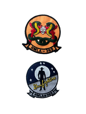 HMLA-369 GUNFIGHTERS PATCH HELO HELICOPTER MCAS USS FMF US MARINES MAW MAG WOW