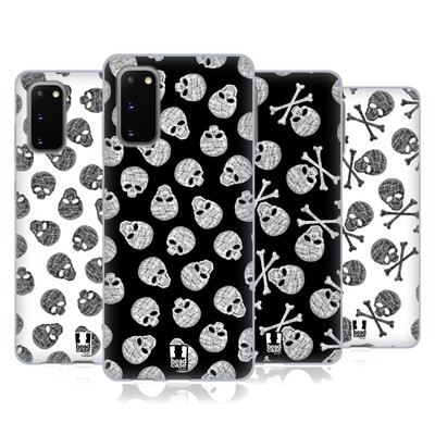 HEAD CASE DESIGNS SKULLS PATTERNS SOFT GEL CASE FOR SAMSUNG PHONES 1