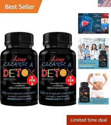 120 Capsules of Doctor Approved Liver Detox & Cleanse with Natural Ingredients