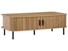 Coffee Table BRADLEY Brown with Storage