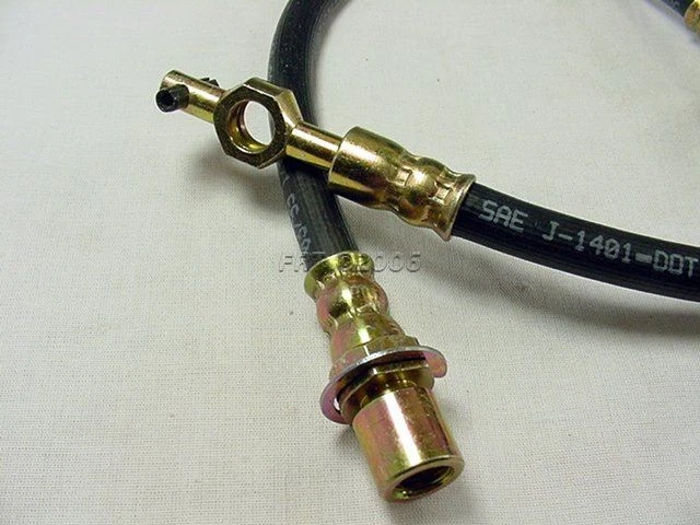 Manguera hidráulica de freno Qualitee para 89-92 Toyota Corolla izquierda/derecha delantera Foto 3 de 4