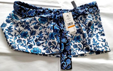 Tommy Bahama Mare Navy Woodblock Skirted Hipster Size S/P