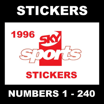 Merlin Sky Sports 1996 Sticker Complete your set Mike Tyson Shearer Rookies