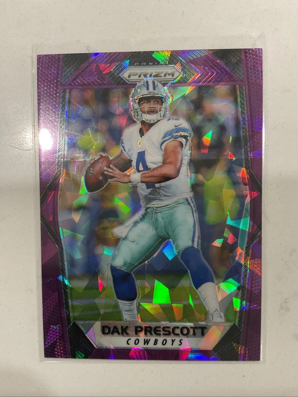 Dak Prescott 2017 Prizm 23/75 Purple Cracked Ice T142