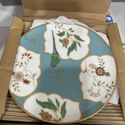 Noritake Lodi's Morning 8-1/4'' Salad Plates Parrot, Turquoise Set Of 4 Plates