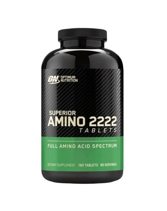 Optimum Nutrition Superior Amino 2222, 160 compresse, costruzione muscolare magra USA*