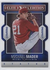 2014 Elite Extra Edition Prospects Status Blue Die-Cut 17/100 Michael Mader e5r