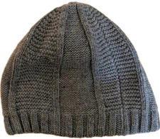 CC Beanie FLEECE LINED Chunky Soft Stretch Cable Knit Warm Fuzzy Beanie Gray